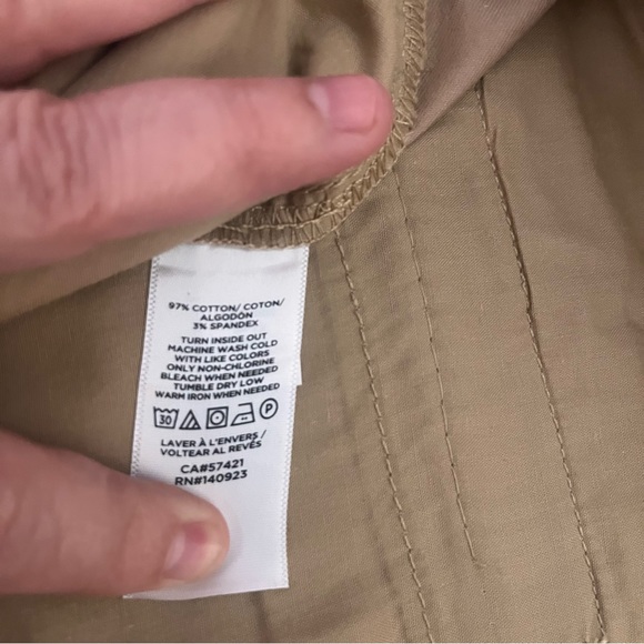 LOFT PETITE CHINO PANTS 12P KHAKI - Picture 7 of 12